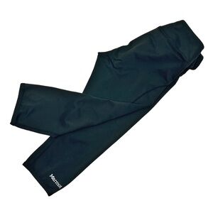 Marmot Black Athletic Workout Yoga Cropped Capris Pants Women’s Size Medium
